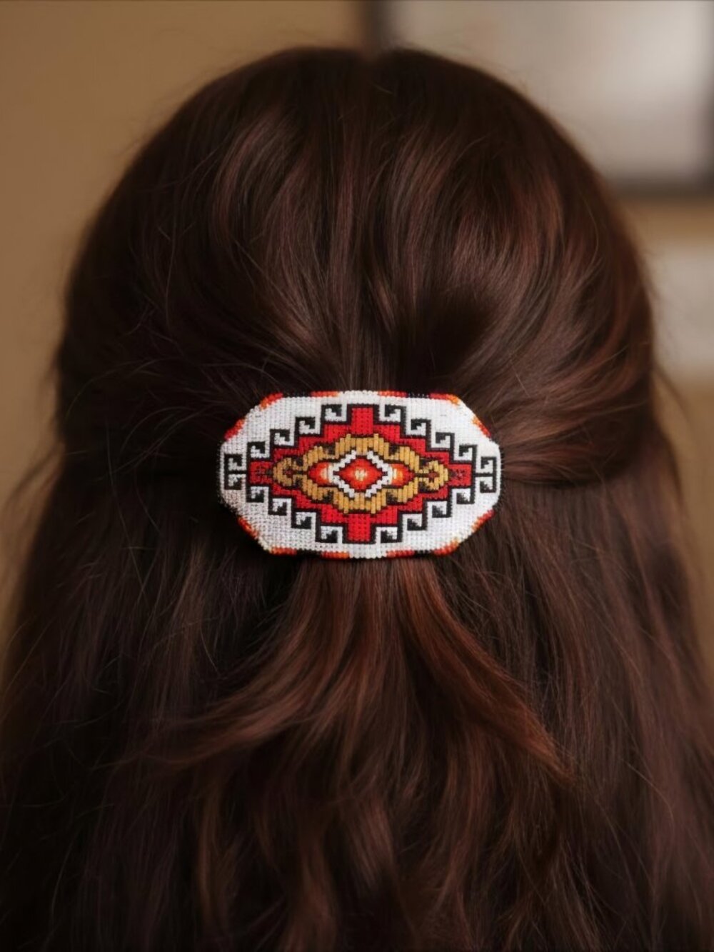 Beautiful Navajo Beaded Barrette
